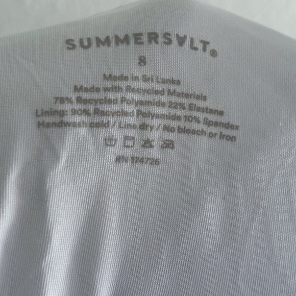 SUMMERSALT X MARKARIAN The Mini-Ruffle Perfect Wrap One-Piece Secret Garden Sz 8 - Picture 5 of 6